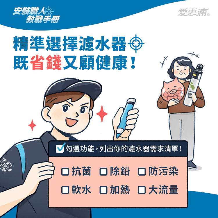 選擇符合自己需求的，才是最適合的濾水器